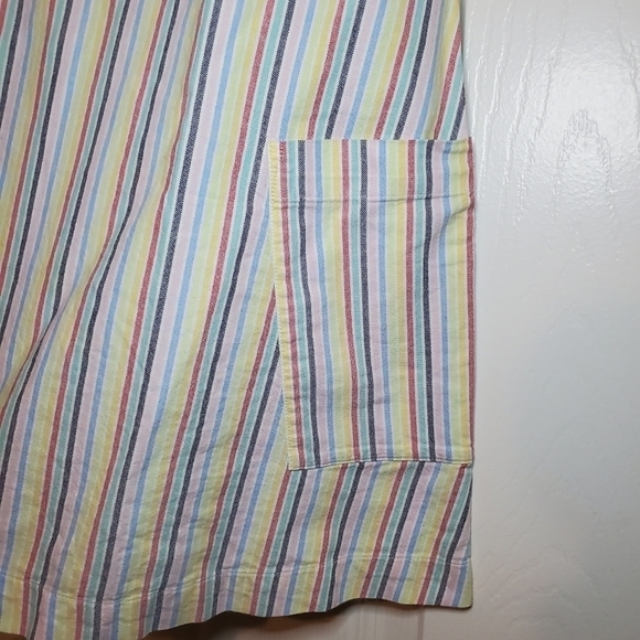 Hanna Andersson Sz 5 Dress Sundress Trapeze Swing Sleeveless Pockets Rainbow - Picture 4 of 9